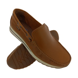 [B657] BANISH VLC-04 LT.TAN MENS BOADER LOAFER