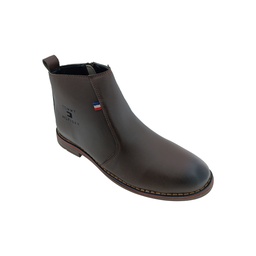 [Z052] MENS CASUEL BROWN SLIPON LONG SHOE