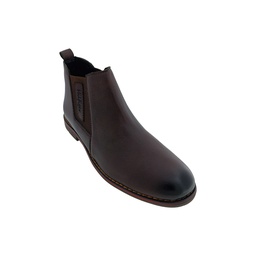 [Z055] MENS CASUEL BROWN SLIPON LONG SHOE