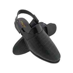 [S236] TRYIT 5027 BLACK MENS TRADITIONAL SANDAL