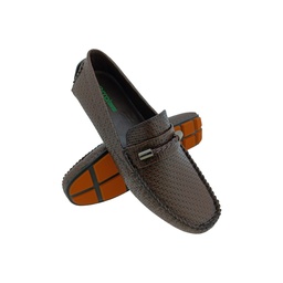 [E1010] ECCO/COMFORT M-39 BROWN MENS BOADER LOAFER