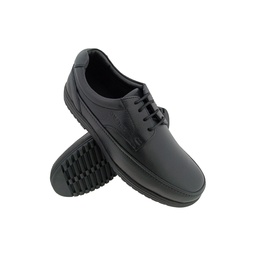 [L082] VALEMTINO COMFORTER-51 BLACK MENS LACEUP SHOE