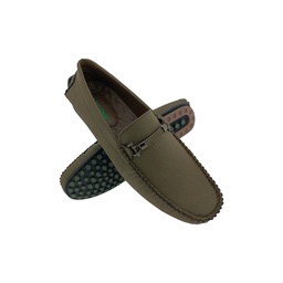 [E1027] ECCO/COMFORT J:02 OLIVE MENS BOADER LOAFER