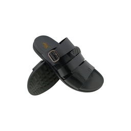 [C877] HITZ 6788 BLACK MENS LEATHER CHAPPAL