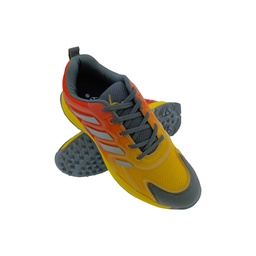 [SP1089] TRACER ULTIMATE-2251 YELLOW/GREY MENS LACEUP SPORTS SHOE