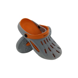 [SS123] CROKX BOLT GREY/ORANGE MENS CROCS SANDAL