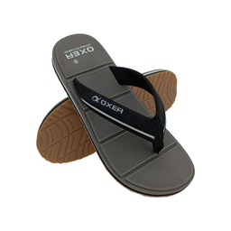 [CC839] OXER OMEGA-05 GREY/BLACK MENS V-BELT SLIPPER