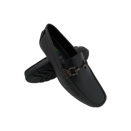 [B677] VALENTINO ITALIANO-05 BLACK MENS BOADER LOAFER