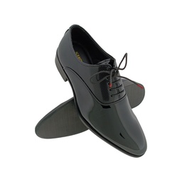 [L092] SHOOEZ 1106 BLACK MENS LACEUP SHOE